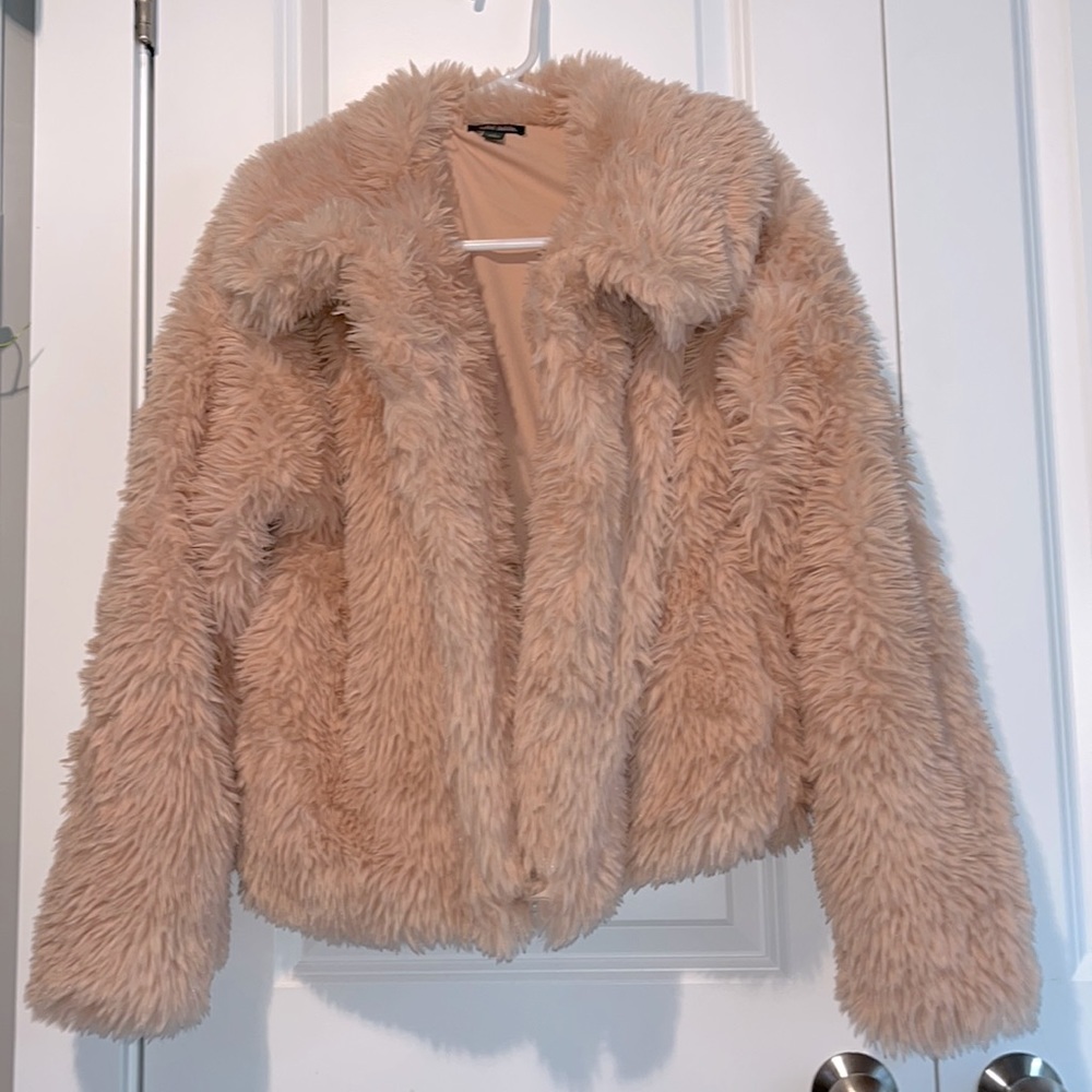 Faux fur jacket